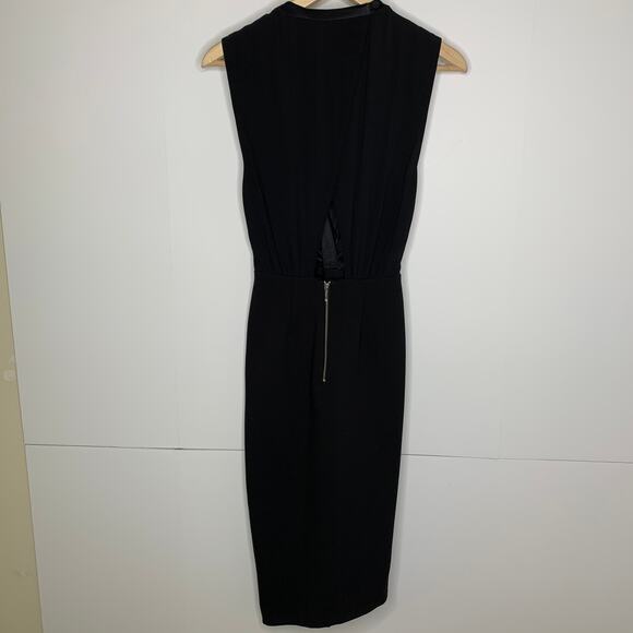 Bec & Bridge Black Faux Wrap Asymmetrical Dress Womens Size 4 - Picture 13 of 16